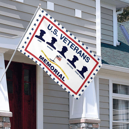 Fyon USA Veterans Memorial Flag Indoor and outdoor banner