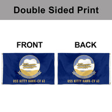 Fyon Double-sided USN U.S.S. Kitty Hawk CV-63 Flag Flags Banner