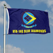 Fyon Double-sided USN VFA-146 Blue Diamonds Flag Flags Banner