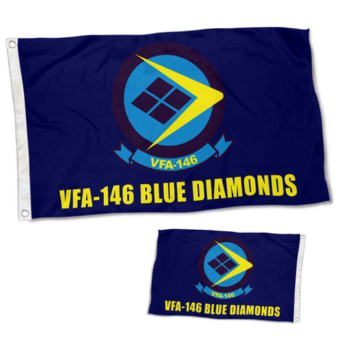 Fyon Double-sided USN VFA-146 Blue Diamonds Flag Flags Banner