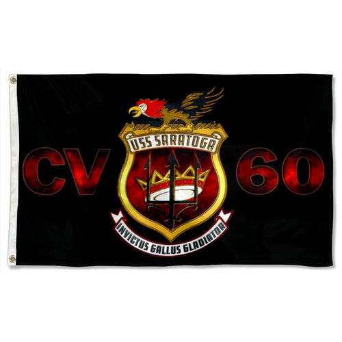 Fyon USS Saratoga Flag  indoor and outdoor Banner