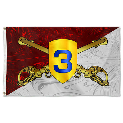 Fyon United States 3rd Cavalry Division Indoor and outdoor banner