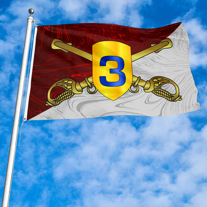 Fyon United States 3rd Cavalry Division Indoor and outdoor banner