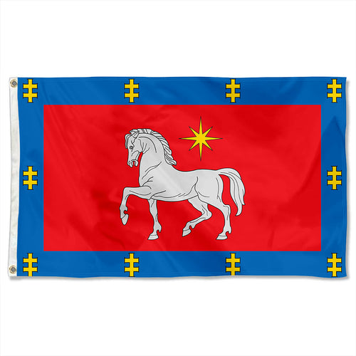 Fyon Double-sided Utena County, Lithuania Flag Banner