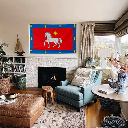 Fyon Double-sided Utena County, Lithuania Flag Banner