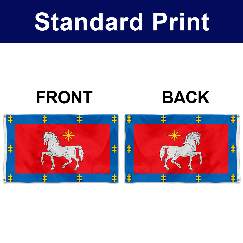 Fyon Double-sided Utena County, Lithuania Flag Banner