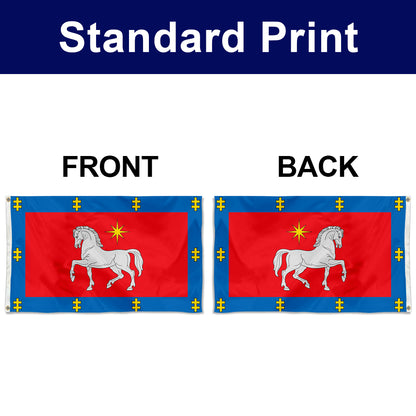 Fyon Double-sided Utena County, Lithuania Flag Banner