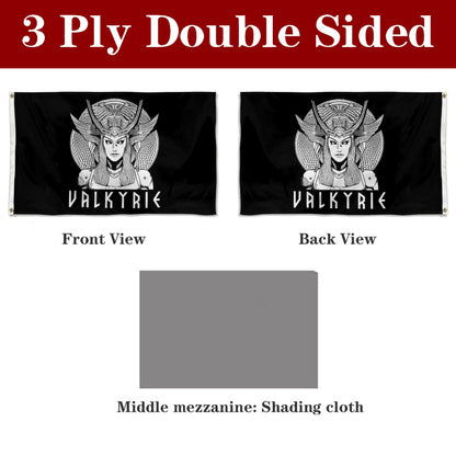Fyon Double-sided Valkyrie Flag Banner