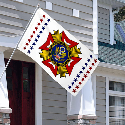 Fyon Veterans Of Foreign Wars Flag Indoor and outdoor banner