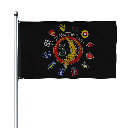 Fyon Vietnam Veteran Insignia Flag  Indoor and Outdoor Banner