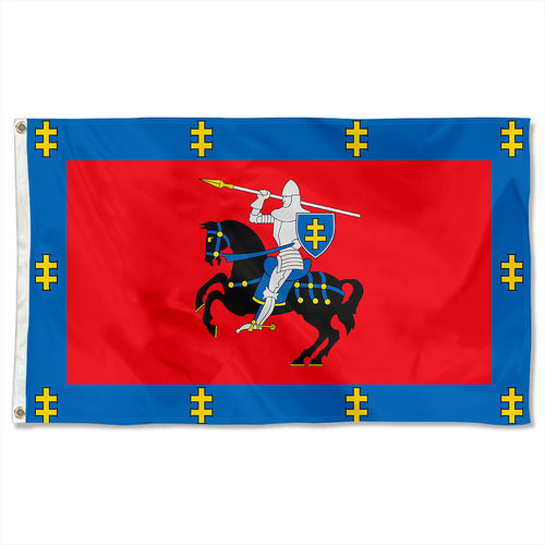 Fyon Double-sided Vilnius County, Lithuania Flag Banner