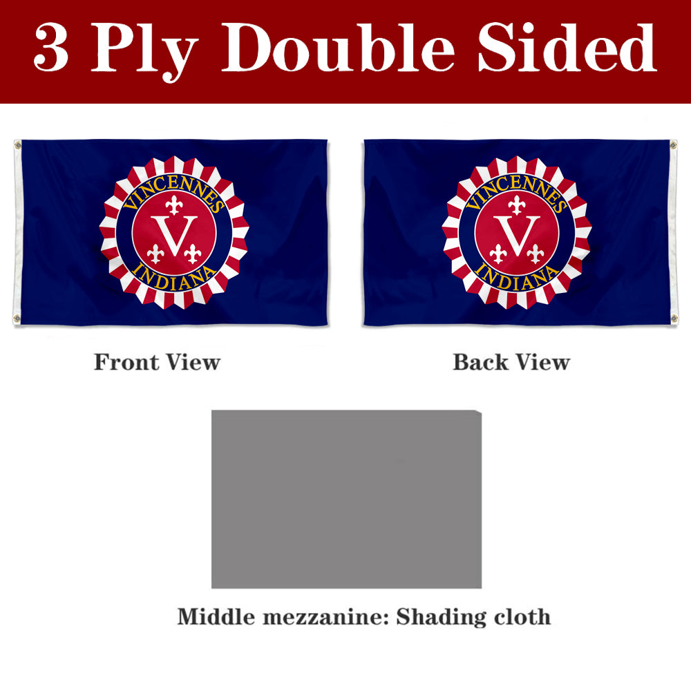 Fyon Vincennes,Indiana Flag Banner