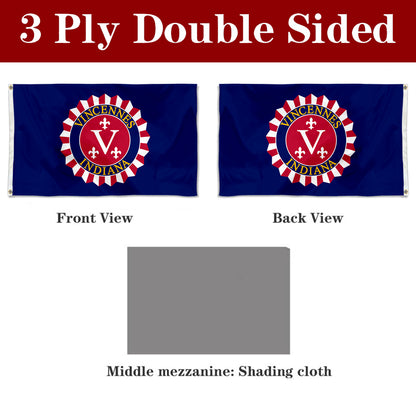 Fyon Vincennes,Indiana Flag Banner