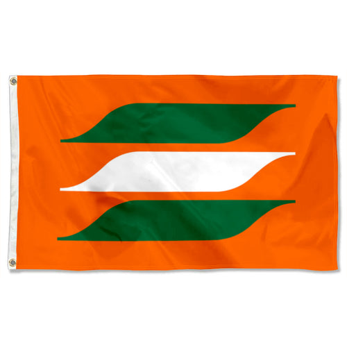 Fyon Vintage Maritime Flag Orange And Green Indoor and Outdoor Banner