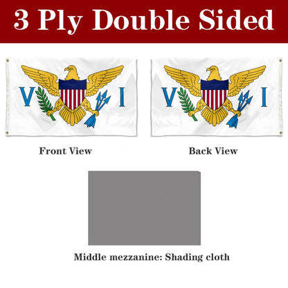 Fyon Virgin Islands of the United States Flag Banner
