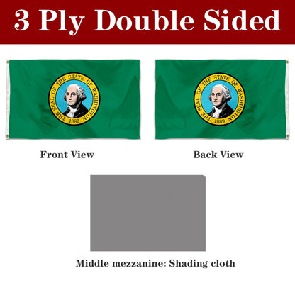 Fyon Washington Flag Banner