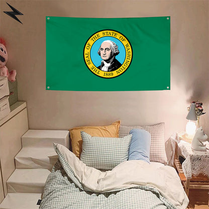 Fyon Washington Flag Banner