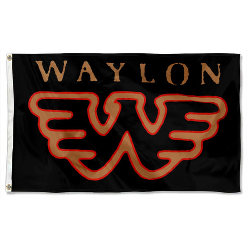 Fyon Waylon Jennings Flying W Flag  Indoor and outdoor banner