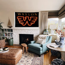Fyon Waylon Jennings Flying W Flag  Indoor and outdoor banner