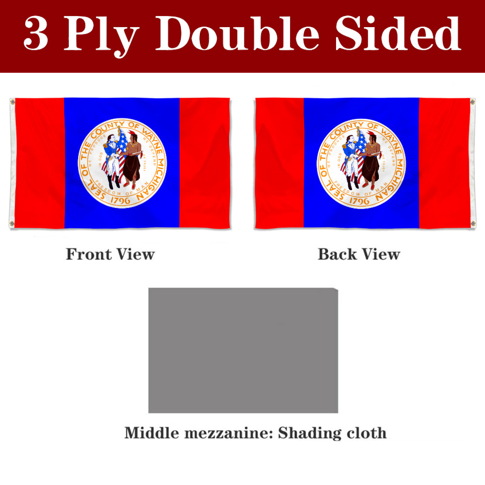 Fyon Wayne County Flag Banner