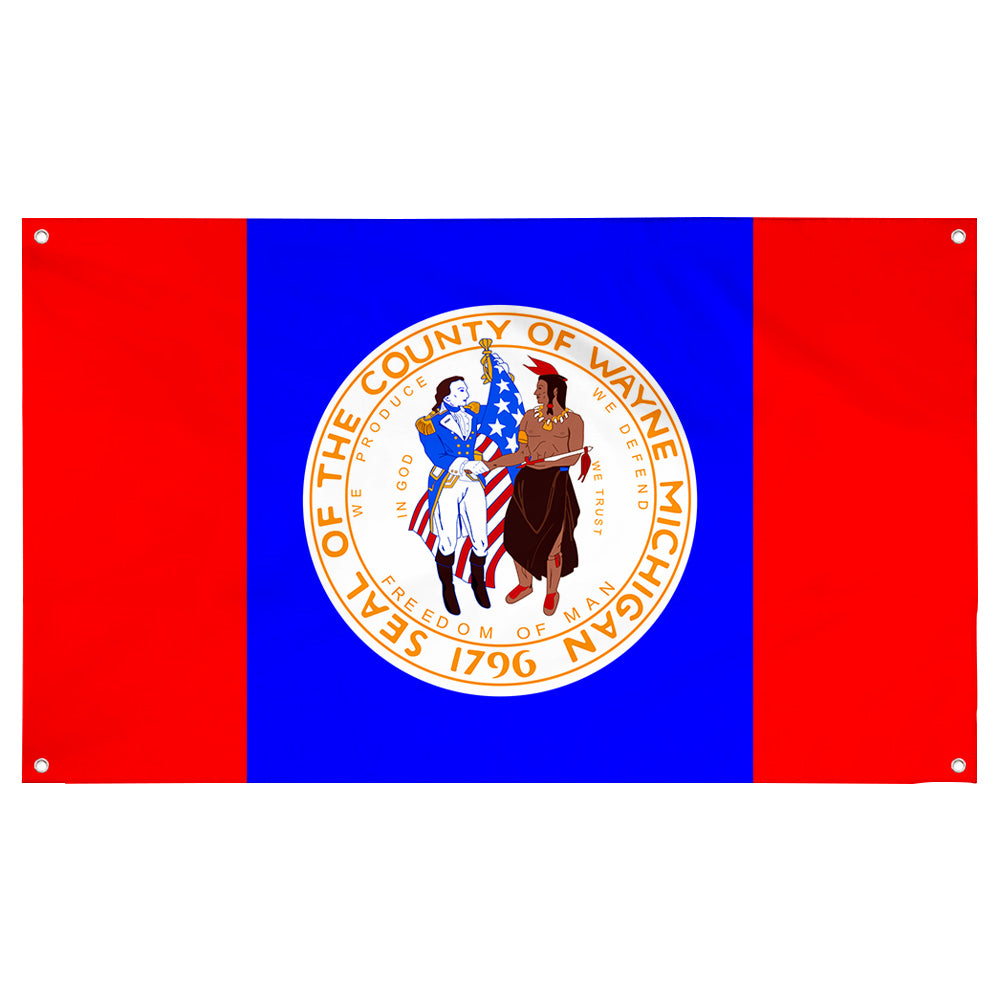 Fyon Wayne County Flag Banner