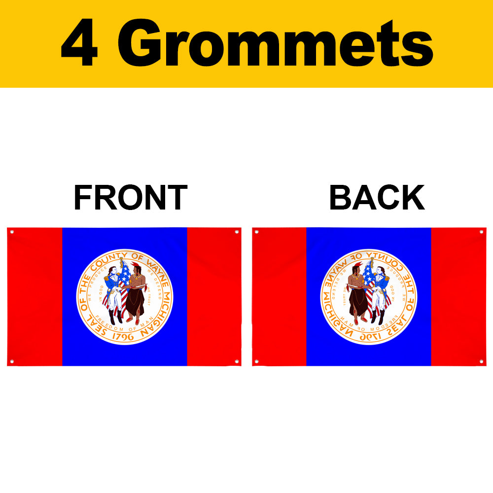 Fyon Wayne County Flag Banner
