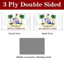 Fyon Double-sided West End, Cocos Islands Flag Banner