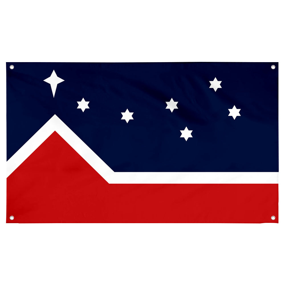 Fyon First seen at The 1987 Founding Convention of The Western Independence Association of Canada in Edmonton Flag Banner