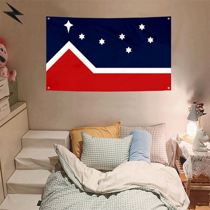 Fyon First seen at The 1987 Founding Convention of The Western Independence Association of Canada in Edmonton Flag Banner