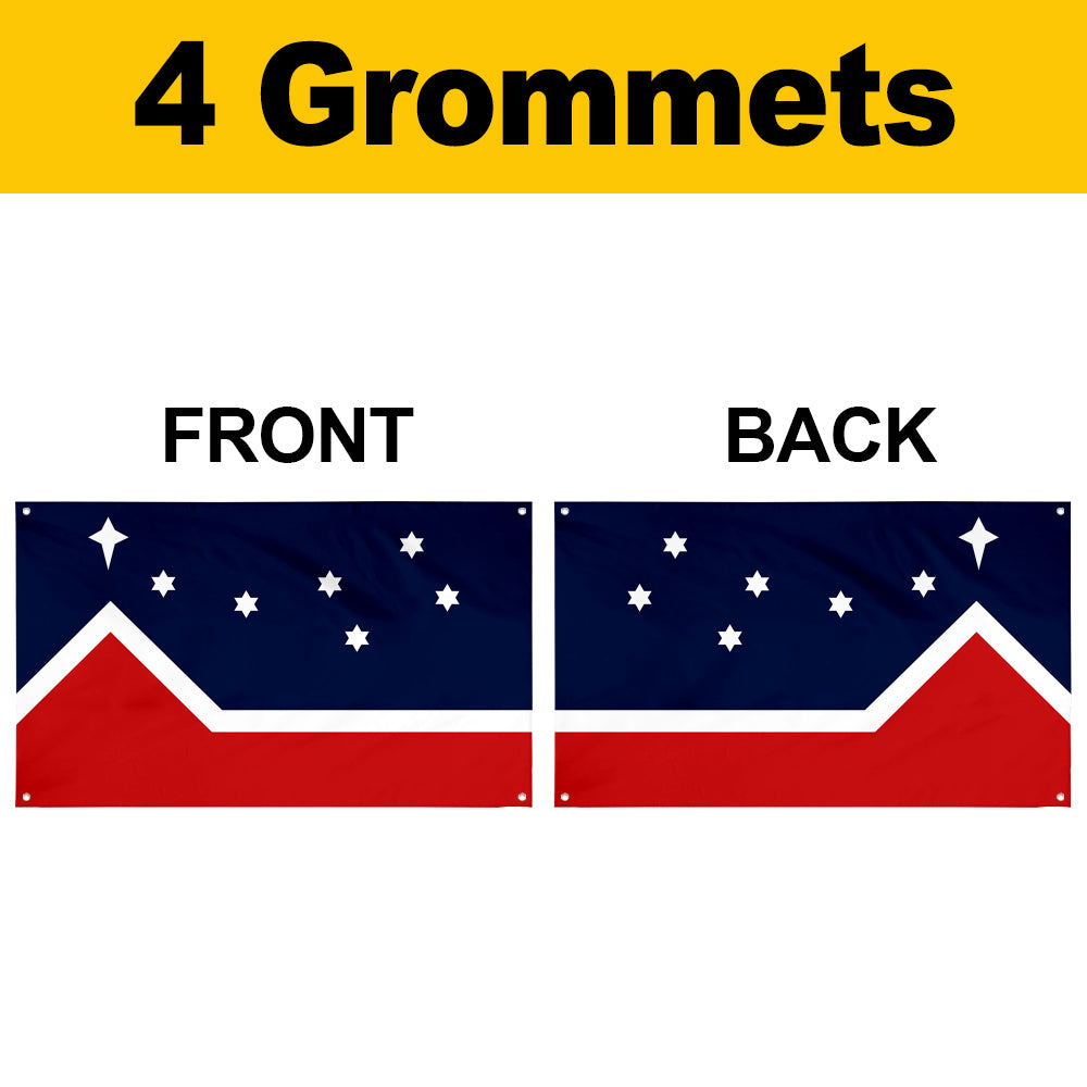 Fyon First seen at The 1987 Founding Convention of The Western Independence Association of Canada in Edmonton Flag Banner