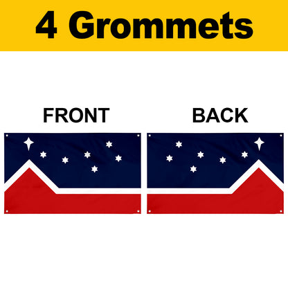 Fyon First seen at The 1987 Founding Convention of The Western Independence Association of Canada in Edmonton Flag Banner