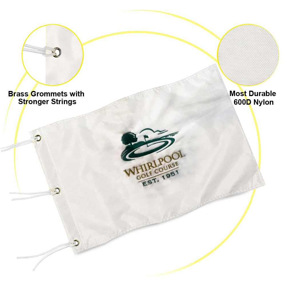 Fyon Whirlpool Golf Course Golf Pin Flag Banner Grommet