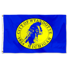 Fyon Double-sided Wyandotte, Michigan Flag Banner