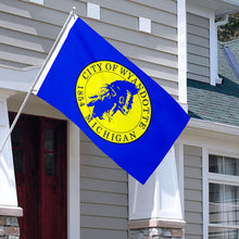 Fyon Double-sided Wyandotte, Michigan Flag Banner