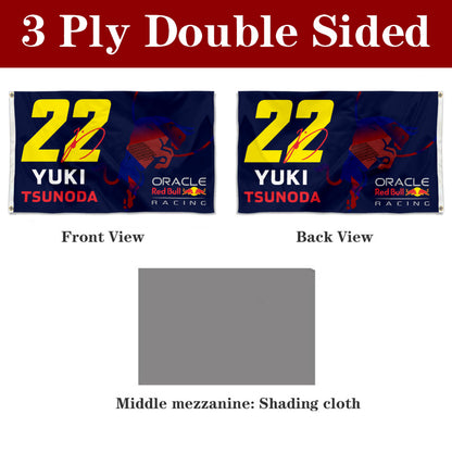 Fyon Yuki Tsunoda 22# Flag Racing Flags Banner
