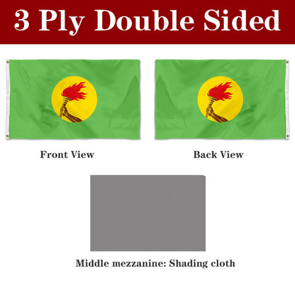 Fyon Double-sided Zaire(1971-1997) Flag Banner