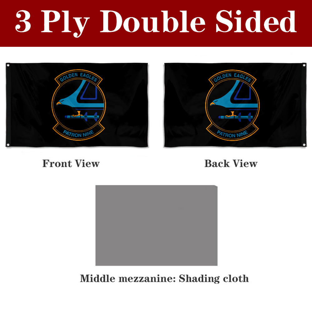 Fyon Double-sided VP-9 Golden Eagles Flag Banner