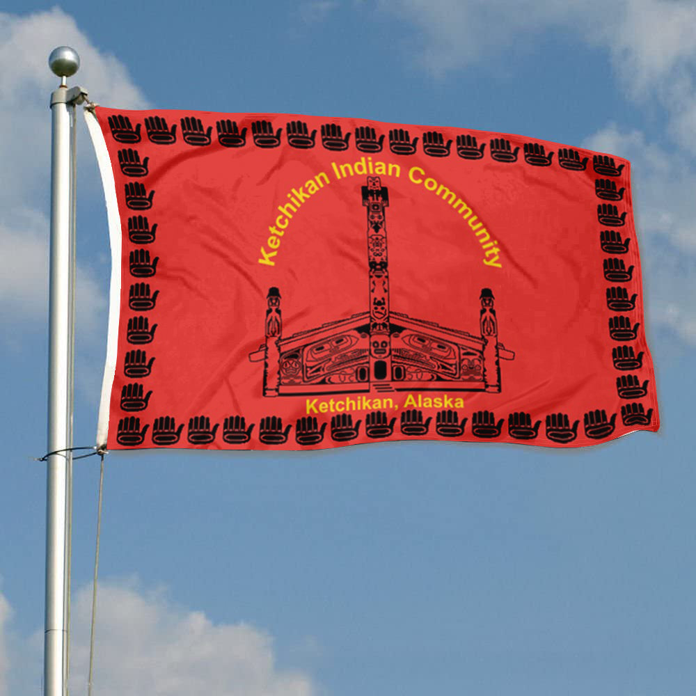 Fyon the Ketchikan Indian Community Flag Banner