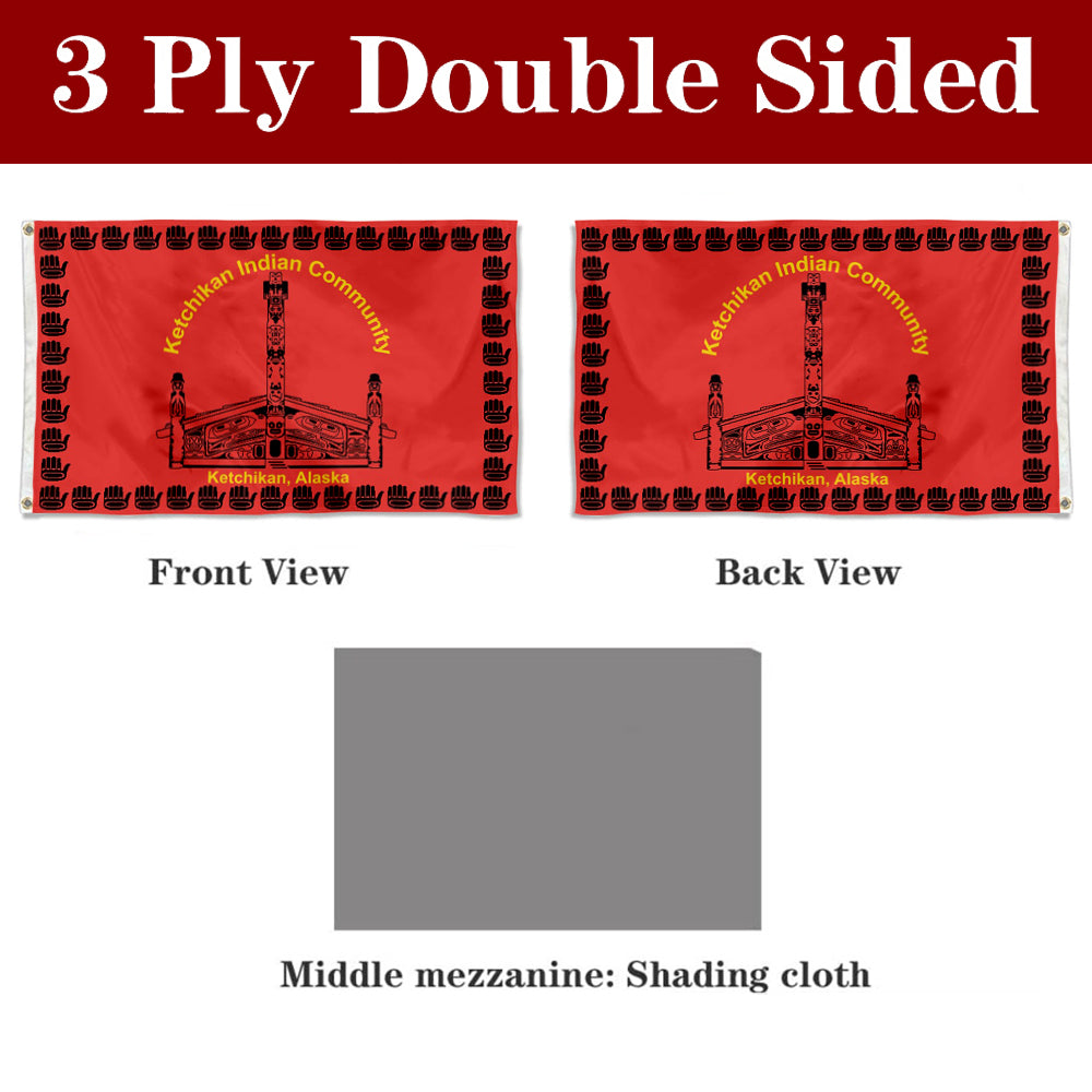 Fyon the Ketchikan Indian Community Flag Banner