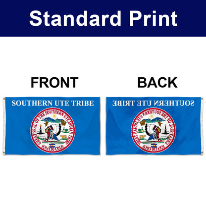 Fyon the Southern Ute Indian Tribe of the Southern Ute Reservation, Colorado Flag Banner
