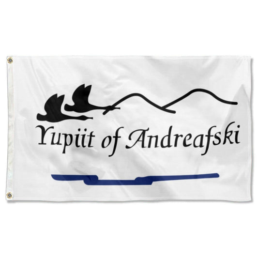 Fyon the Yupiit of Andreafski Flag Banner