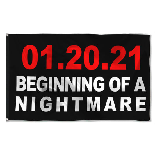 Fyon 01.20.21 Beginning of a Nightmare Flag Indoor and Outdoor Banner
