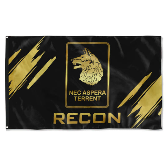 Fyon 1-27 Wolfhounds Gold Recon Flag Indoor and outdoor banner