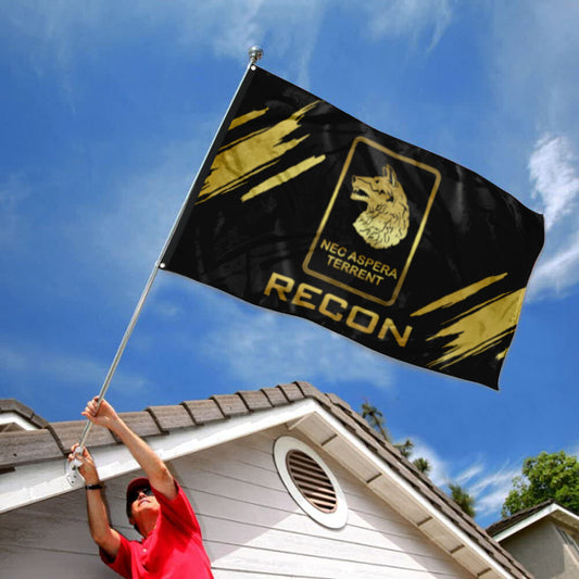 Fyon 1-27 Wolfhounds Gold Recon Flag Indoor and outdoor banner
