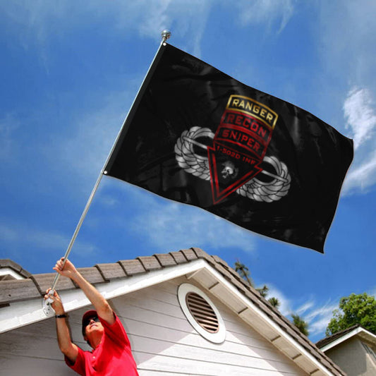 Fyon 1-502D Ranger Recon Sniper Inf Flag Indoor and outdoor banner
