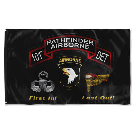 Fyon 101st Pathfinder DET Flag Indoor and outdoor banner