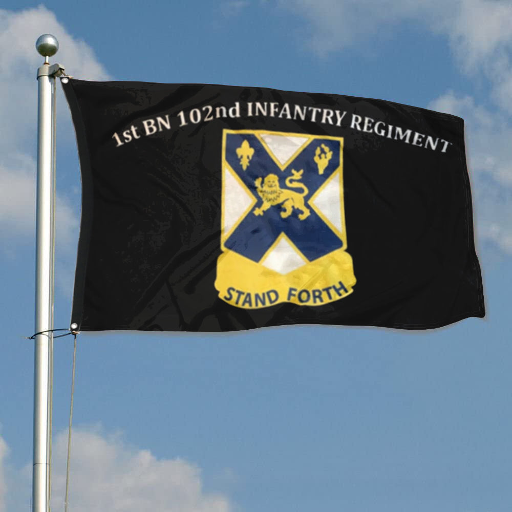 Fyon 102nd IN. Custom Guidon Flag  Indoor and outdoor banner