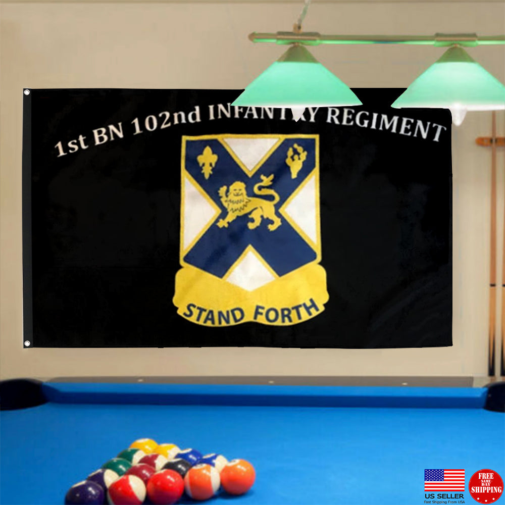 Fyon 102nd IN. Custom Guidon Flag  Indoor and outdoor banner