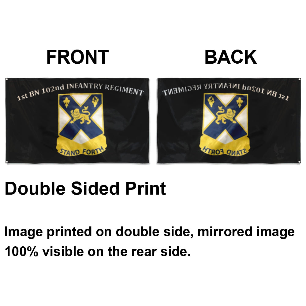 Fyon 102nd IN. Custom Guidon Flag  Indoor and outdoor banner