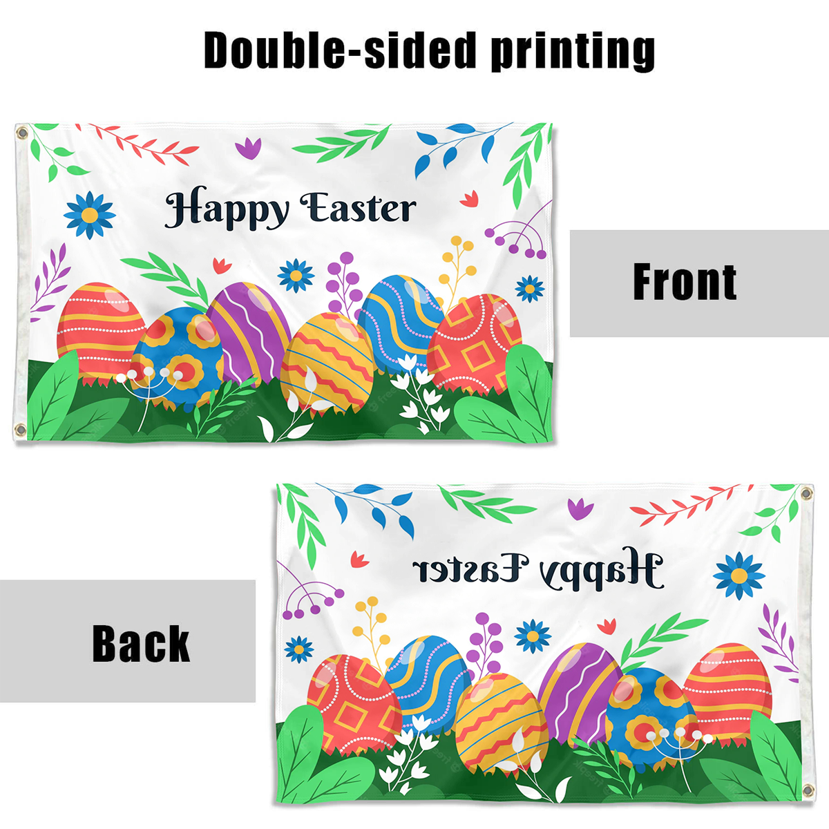 Fyon Happy Easter flag Indoor and outdoor banner 2231422